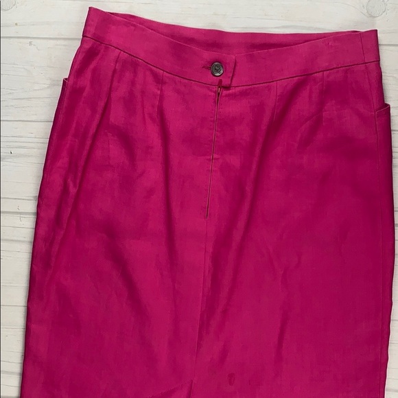 Authentic Hermes hot pink knee length skirt - Picture 8 of 10